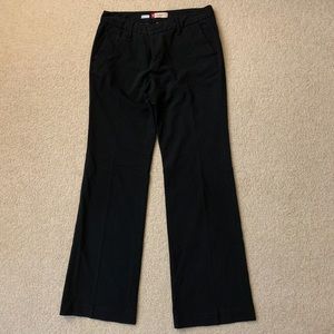 Gap stretch straight fit black pants